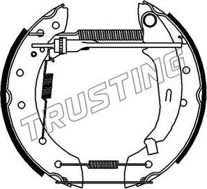 Trusting 6183 - Комплект спирачна челюст vvparts.bg