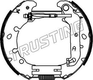 Trusting 6391 - Комплект спирачна челюст vvparts.bg