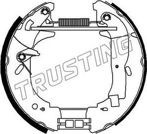 Trusting 634.0 - Комплект спирачна челюст vvparts.bg