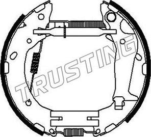 Trusting 636.0 - Комплект спирачна челюст vvparts.bg