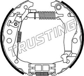 Trusting 6314 - Комплект спирачна челюст vvparts.bg