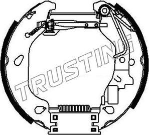 Trusting 6384 - Комплект спирачна челюст vvparts.bg