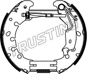 Trusting 6381 - Комплект спирачна челюст vvparts.bg