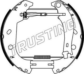 Trusting 6374 - Комплект спирачна челюст vvparts.bg
