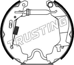 Trusting 6256 - Комплект спирачна челюст vvparts.bg