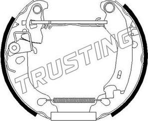 Trusting 625.0 - Комплект спирачна челюст vvparts.bg