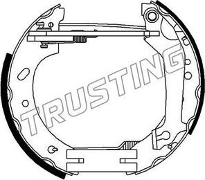Trusting 6271 - Комплект спирачна челюст vvparts.bg