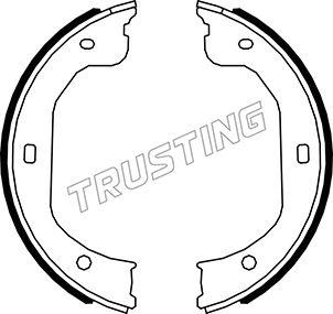 Trusting 049.174 - Комплект спирачна челюст, ръчна спирачка vvparts.bg