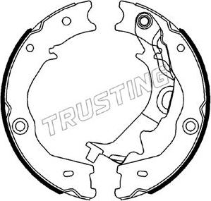 Trusting 049.173 - Комплект спирачна челюст, ръчна спирачка vvparts.bg