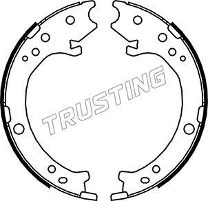 Trusting 044.025 - Комплект спирачна челюст, ръчна спирачка vvparts.bg