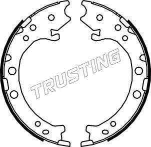 Trusting 044.026 - Комплект спирачна челюст, ръчна спирачка vvparts.bg