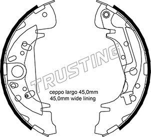 Trusting 046.207Y - Комплект спирачна челюст vvparts.bg