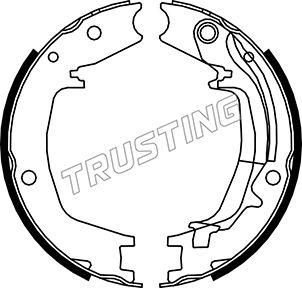 Trusting 046.215Y - Комплект спирачна челюст, ръчна спирачка vvparts.bg