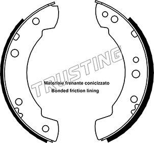 Trusting 040.093 - Комплект спирачна челюст vvparts.bg