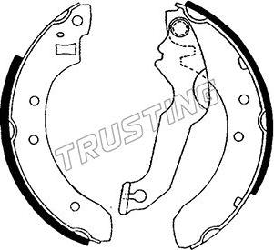 Trusting 040.115 - Комплект спирачна челюст vvparts.bg