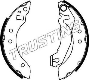 Trusting 040.111 - Комплект спирачна челюст vvparts.bg