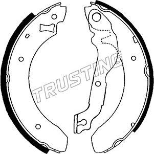 Trusting 040.117 - Комплект спирачна челюст vvparts.bg