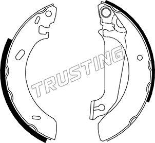 Trusting 040.133 - Комплект спирачна челюст vvparts.bg