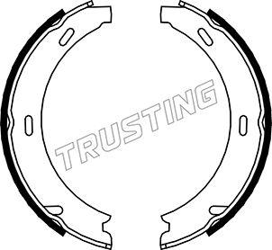 Trusting 052.117 - Комплект спирачна челюст, ръчна спирачка vvparts.bg