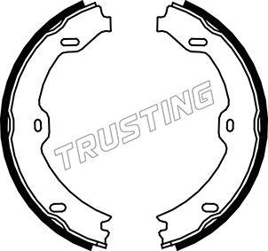 Trusting 052.130 - Комплект спирачна челюст, ръчна спирачка vvparts.bg