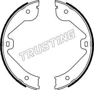 Trusting 052.131 - Комплект спирачна челюст, ръчна спирачка vvparts.bg