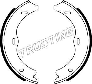 Trusting 052.138 - Комплект спирачна челюст, ръчна спирачка vvparts.bg