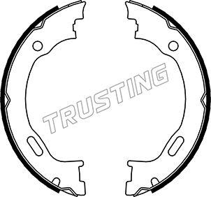 Trusting 052.129 - Комплект спирачна челюст, ръчна спирачка vvparts.bg