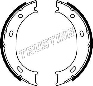 Trusting 052.126 - Комплект спирачна челюст, ръчна спирачка vvparts.bg