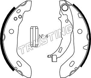 Trusting 052.122 - Комплект спирачна челюст vvparts.bg