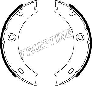 Trusting 052.127 - Комплект спирачна челюст, ръчна спирачка vvparts.bg