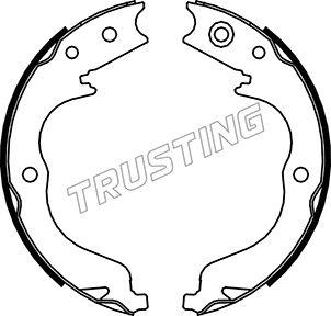 Trusting 064.180 - Комплект спирачна челюст, ръчна спирачка vvparts.bg