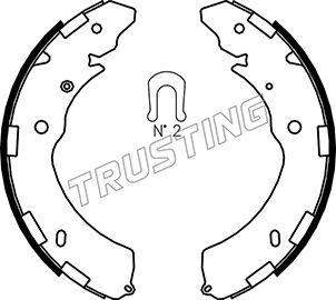 Trusting 064.181 - Комплект спирачна челюст vvparts.bg