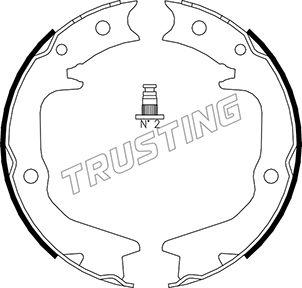 Trusting 064.177 - Комплект спирачна челюст, ръчна спирачка vvparts.bg