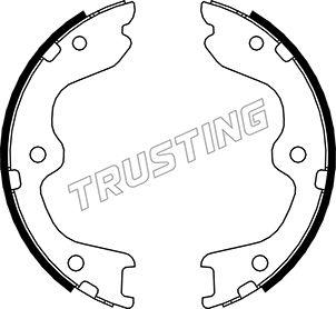 Trusting 067.197 - Комплект спирачна челюст, ръчна спирачка vvparts.bg