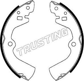 Trusting 067.172 - Комплект спирачна челюст vvparts.bg