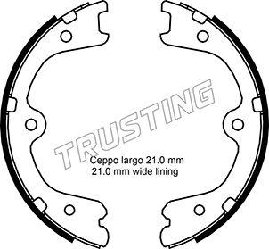 Trusting 067.200 - Комплект спирачна челюст, ръчна спирачка vvparts.bg