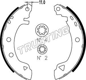 Trusting 004.008 - Комплект спирачна челюст vvparts.bg