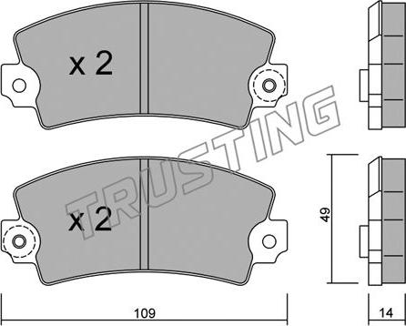 Remsa BPM0021.04 - Комплект спирачно феродо, дискови спирачки vvparts.bg