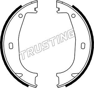 Trusting 019.026 - Комплект спирачна челюст, ръчна спирачка vvparts.bg