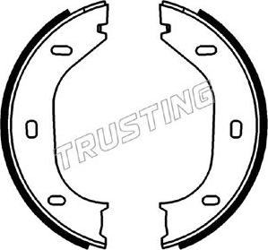 Trusting 019.021 - Комплект спирачна челюст, ръчна спирачка vvparts.bg