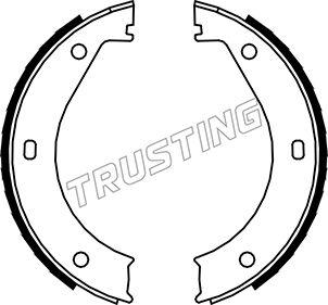 Trusting 019.023 - Комплект спирачна челюст, ръчна спирачка vvparts.bg