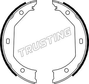 Trusting 019.027 - Комплект спирачна челюст, ръчна спирачка vvparts.bg