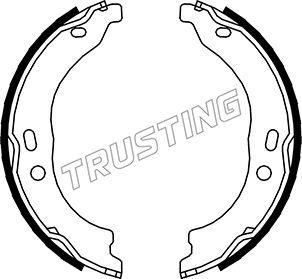 Trusting 034.118 - Комплект спирачна челюст, ръчна спирачка vvparts.bg