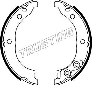 Trusting 034.113K - Комплект спирачна челюст, ръчна спирачка vvparts.bg