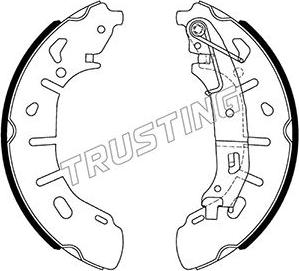 Trusting 034.124 - Комплект спирачна челюст vvparts.bg