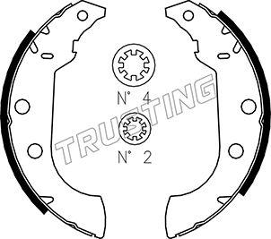 Trusting 079.186 - Комплект спирачна челюст vvparts.bg