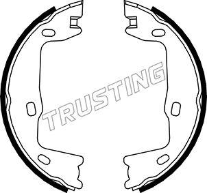 Trusting 073.159 - Комплект спирачна челюст, ръчна спирачка vvparts.bg