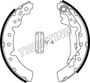 Trusting 115.302 - Комплект спирачна челюст vvparts.bg