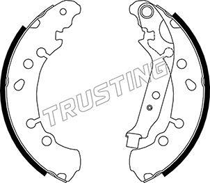 Trusting 115.326 - Комплект спирачна челюст vvparts.bg