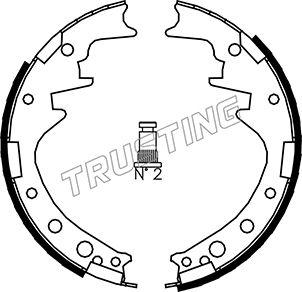 Trusting 115.249 - Комплект спирачна челюст vvparts.bg